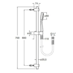 Roca ONA 龍頭花灑套裝 (5A3A9EC00+5A029EC00+A5B1D03C0G)